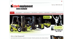 Desktop Screenshot of clarkequipment.co.nz